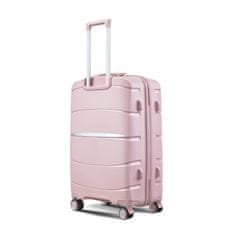 Mifex  Cestovní kufr Mifex PP13 ,palubní,TSA, 36L,růžová