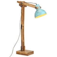 Vidaxl Stojací lampa 25 W modrá patina 33 x 25 x 130–150 cm E27