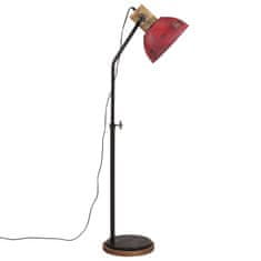 Vidaxl Stojací lampa 25 W červená patina 30 x 30 x 100–150 cm E27