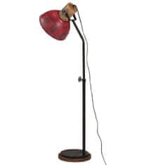 Vidaxl Stojací lampa 25 W červená patina 30 x 30 x 100–150 cm E27