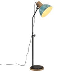 Vidaxl Stojací lampa 25 W modrá patina 30 x 30 x 100–150 cm E27