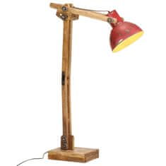 Vidaxl Stojací lampa 25 W červená patina 33 x 25 x 130–150 cm E27