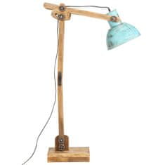 Vidaxl Stojací lampa 25 W modrá patina 33 x 25 x 130–150 cm E27