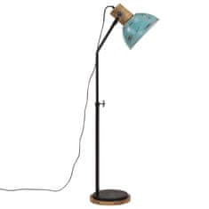 Vidaxl Stojací lampa 25 W modrá patina 30 x 30 x 100–150 cm E27