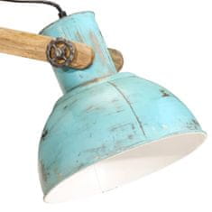 Vidaxl Stojací lampa 25 W modrá patina 33 x 25 x 130–150 cm E27