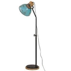 Vidaxl Stojací lampa 25 W modrá patina 30 x 30 x 100–150 cm E27