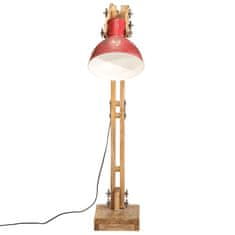 Vidaxl Stojací lampa 25 W červená patina 33 x 25 x 130–150 cm E27