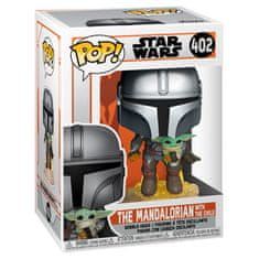 Funko POP figure Star Wars The Mandalorian Mando Flying with Jet Pack 