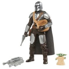 Hasbro Spanish Star Wars The Mandalorian Mandalorian & Grogu figure 30cm 