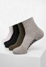 Urban Classics Vysoké teniskové ponožky 6-balení černá/bílá/šedá/olivová 39-42