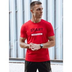 Dstreet Pánské tričko VIOLA červené rx5605 M