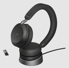 Jabra Evolve2 75/Stereo/ANC/USB/BT/Bezdrát/MS/Stand/Černá