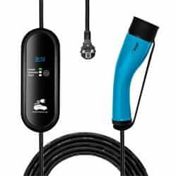 Akyga Napájecí kabel pro elektromobily Type 2, LCD displej, Control Box, 1-fázový 16A 3.8kW, délka 5m