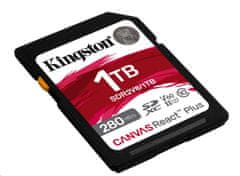 Kingston paměťová karta 1TB Canvas React Plus SDXC UHS-II 280R/150W U3 V60 for Full HD/4K