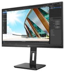 AOC 27" LED Q27P2Q / IPS / 2560x1440@75Hz / 16:9 / 4ms / 1x DP / 1x HDMI / 1x VGA / 4x USB / PIVOT / repro