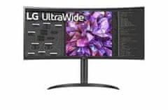 LG 34WQ75C-B 34"W IPS LED 3440x1440 5M:1 5ms 300cd DP 2xHDMI USB-C(90W)