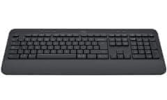 Logitech klávesnice Signature K650/ bezdrátová/ Bluetooth/ CZ/SK layout/ grafitová