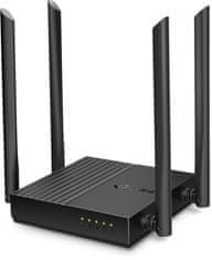 TP-Link "AC1200 Dual-Band Wi-Fi RouterSPEED: 400 Mbps at 2.4 GHz + 867 Mbps at 5 GHzSPEC: 4× Antennas, 1× Gigabit WAN