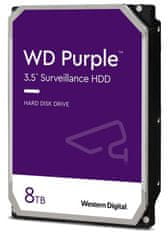 WD PURPLE 8TB / 85PURZ / SATA 6Gb/s / Interní 3,5"/ 5640 rpm / 256MB