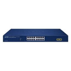 Planet GS-2210-16T2S WEBsmart L2 switch, 16x1Gb, 2x1Gb SFP, QoS