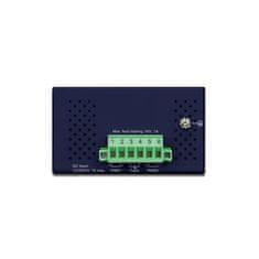 Planet Průmyslový PoE switch, 5x1Gb, 4x PoE 802.3at 36/120W, -40až75°C, dual 12-56VDC, IP40, fanless