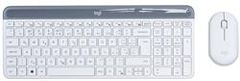 Logitech Slim Wireless Keyboard and Mouse Combo MK470 - OFFWHITE - CZE-SKY INT'L - INTNL