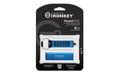 Kingston Ironkey Keypad 200C/8GB/USB 3.0/USB-C/Modrá