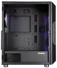 Zalman skříň I3 Neo / middle tower / ATX / 4x120 RGB / 2xUSB 3.0 / 1xUSB 2.0 / prosklená bočnice / černá