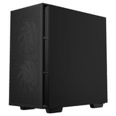 DEEPCOOL skříň CH360 Digital / mATX / 140mm +120 mm fan / USB 3.0 / USB-C / mesh panel / prosklená bočnice / černá