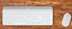 Logitech Slim Wireless Keyboard and Mouse Combo MK470 - OFFWHITE - CZE-SKY INT'L - INTNL