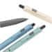 Easy T-GRIP Trojhranné kuličkové gelové pero, modrá náplň, 0,7 mm, 24 ks v balení, šedé-krémové-modré-zelené