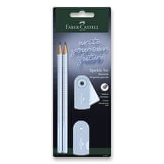 Faber-Castell Grafitová tužka Sparkle Sky Blue set 4 ks