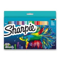 Sharpie Permanentní popisovač Fish sada 18 barev