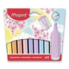 Maped Zvýrazňovač Fluo Peps Pastel sada 10 barev