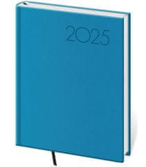 Diář 2025 Print Pop denní B6 světle modrá