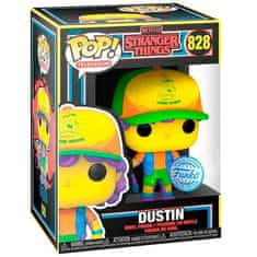 Funko POP figure Stranger Things Dustin in Beef Black Light Exclusive 