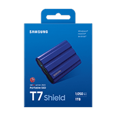 Samsung Portable SSD T7 Shield 1TB / USB 3.2 Gen 2 / USB-C / Externí / Modrý