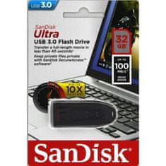 SanDisk Ultra/32GB/USB 3.0/USB-A/Černá