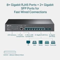 TP-Link Switch SG3210 JetStream L2 Managed, 8x GLAN, 2x SFP, Omáda SDN