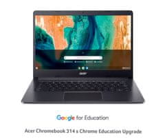 Acer Chromebook 314/314/MT8183/14"/FHD/4GB/128GB eMMC/Mali G72/Chrome EDU/Black/2R