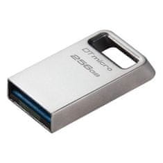 Kingston DataTraveler Micro/256GB/USB 3.2/USB-A/Stříbrná