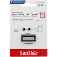 SanDisk Ultra Dual/64GB/USB 3.1/USB-A + USB-C