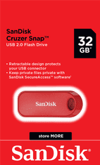 SanDisk Cruzer Snap 2.0 Global 32GB červená