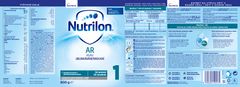 Nutrilon 1 AR speciální počáteční mléko 800 g, 0+