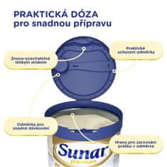 Sunar 6x Premium 1 Mléko počáteční 700 g