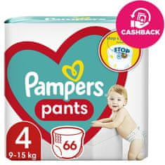 Pampers Pleny kalhotkové Active Baby Pants vel. 4 (66 ks) 9-15 kg