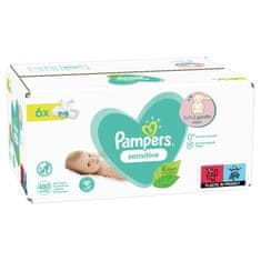 Pampers Sensitive XXL Vlhčené ubrousky 6x80 ks