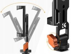 K&F Concept Stativový držák na stativ 1/4'' ISO na telefon Smartphone Otočný METAL K&F