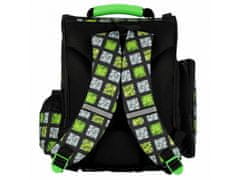sarcia.eu Pixel Game Černozelený školní batoh pro kluka, školní batoh 37x32x20cm 
