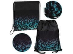 sarcia.eu Černá taška na boty, školní taška přes rameno s leopardím vzorem 36x46 cm STARPAK 